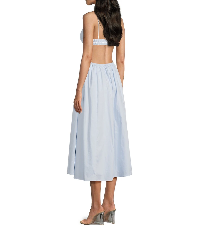 NIA Destene Sleeveless Sweetheart Midi Dress