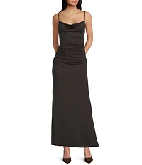 NIA Ina Cowl Neck Maxi Dress