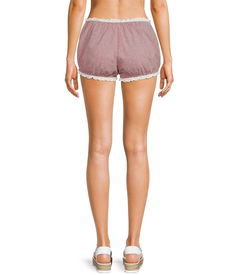 NIA Justine Pull-On Gingham Coordinating Micro Bloomer Shorts