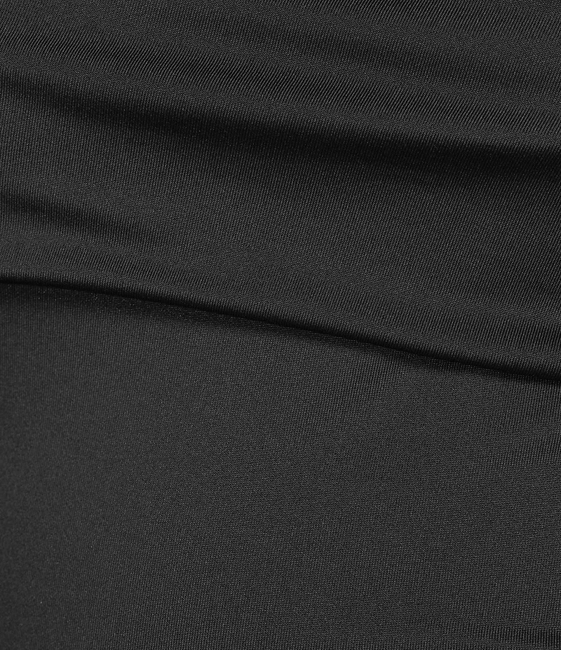 NIA Knit One Shoulder Long Sleeve Fitted Top