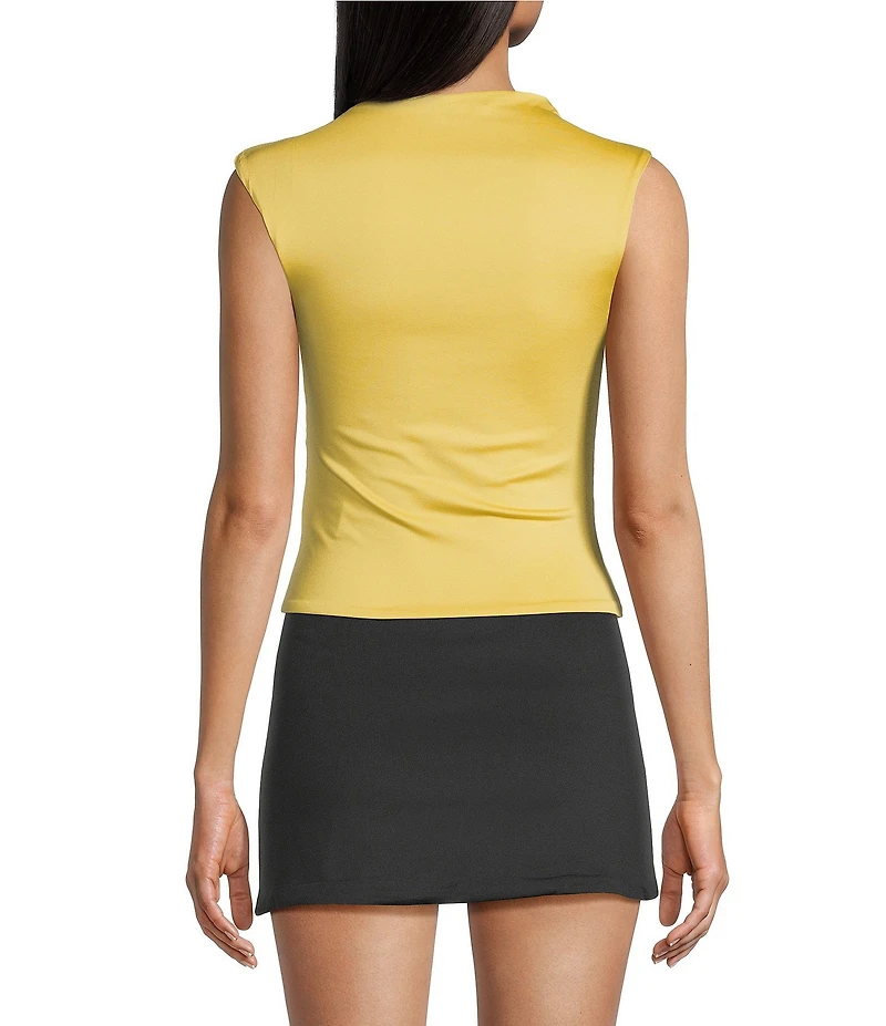 NIA Marge Cowl Neck Sleeveless Cropped Coordinating Top