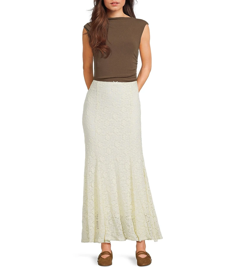 NIA Mormandie Lace Maxi Skirt
