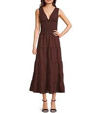 NIA Paloma Gingham Maxi Skirt