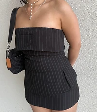 NIA Rob Pinstripe Strapless Coordinating Top