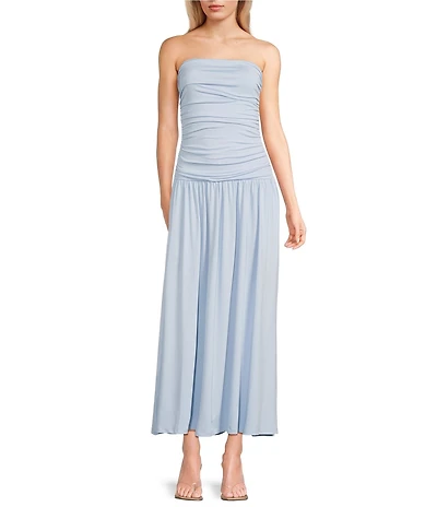 NIA Santal Strapless Maxi Dress