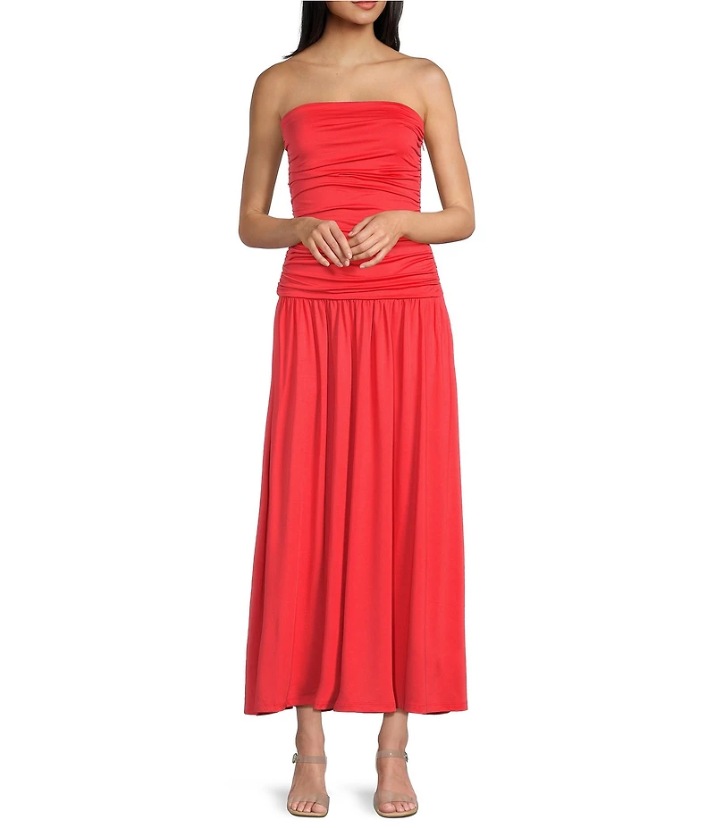 NIA Santal Strapless Maxi Dress