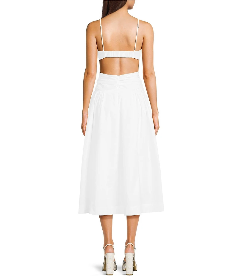 NIA Sawtelle Drop Waist Midi Dress