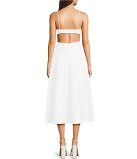NIA Sawtelle Drop Waist Midi Dress