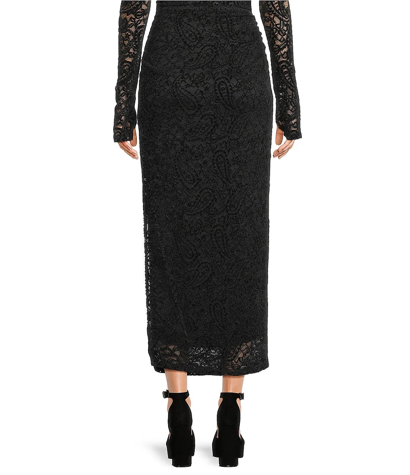 NIA Cleo Velvet Lace Coordinating Maxi Skirt