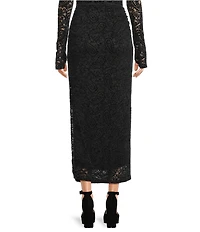 NIA Cleo Velvet Lace Coordinating Maxi Skirt