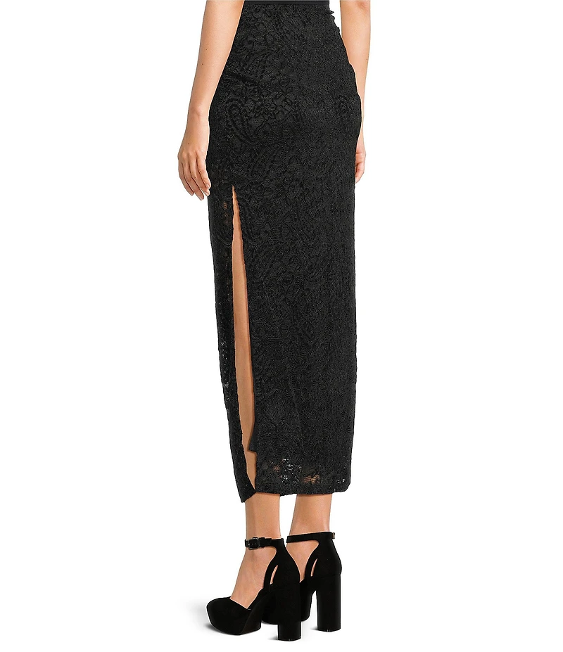 NIA Cleo Velvet Lace Coordinating Maxi Skirt