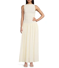 NIA the Label Knit Drop Waist Maxi Dress
