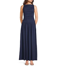NIA the Label Knit Drop Waist Maxi Dress