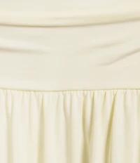 NIA Tierra Jersey Ruched Waist Pull-On Maxi Skirt