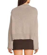 NIA Yvonne Long Sleeve Mock Neck Sweater