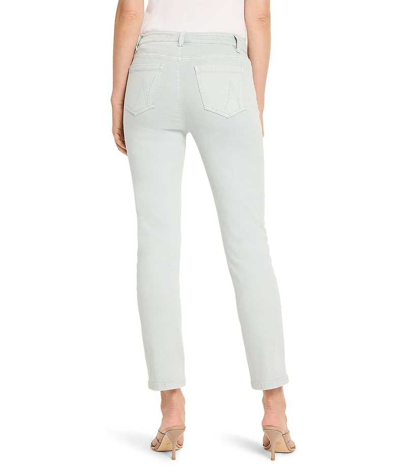 NIC + ZOE 28#double; 5-Pocket Midrise Straight Leg Ankle Jeans