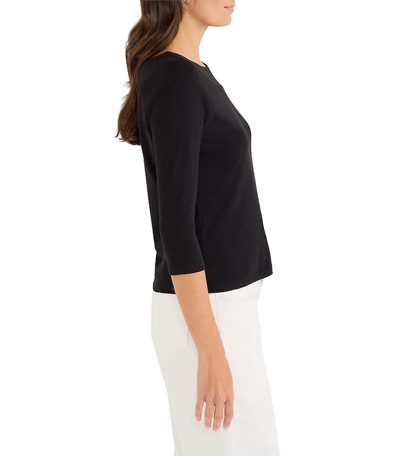 NIC + ZOE Ballet Boat Neck 3/4 Sleeve Tee