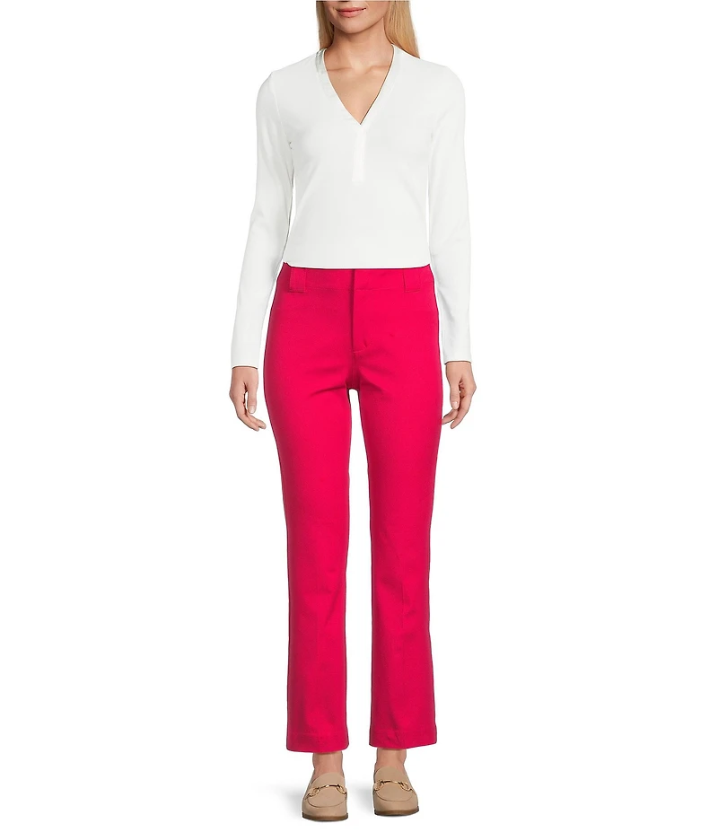 NIC + ZOE Bi-Stretch Plaza Demi Boot Ankle Pants