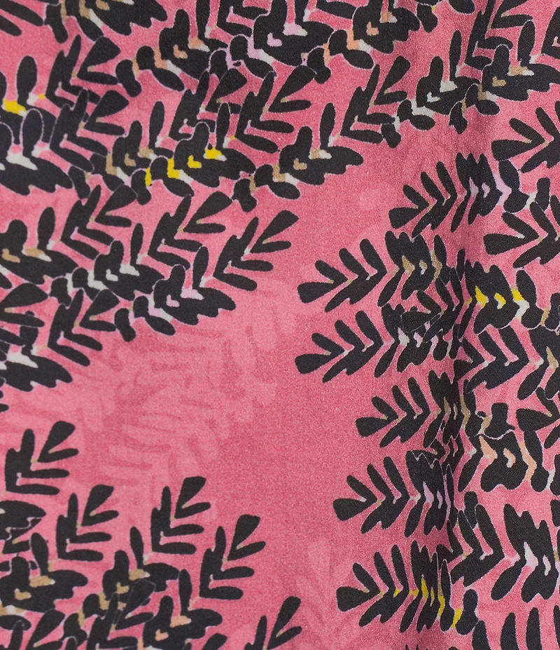 NIC + ZOE Blush Of Spring V-Neck Elbow Sleeve Peasant Top