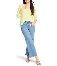 NIC + ZOE Breezy Texture V-Neck Long Sleeve Sweater