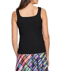 NIC + ZOE Bubble Knit Square Neck Sleeveless Tank