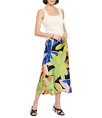NIC + ZOE Bubble Knit Square Neck Sleeveless Tank