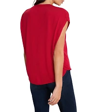 NIC + ZOE Chic Cocoon Round Neck Sleeveless Top