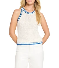 NIC + ZOE Coastline Knit Round Neck Sleeveless Tank