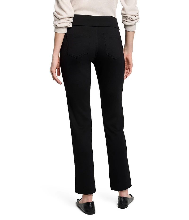 NIC + ZOE Copley Drapey Ponte Slim Straight Pants