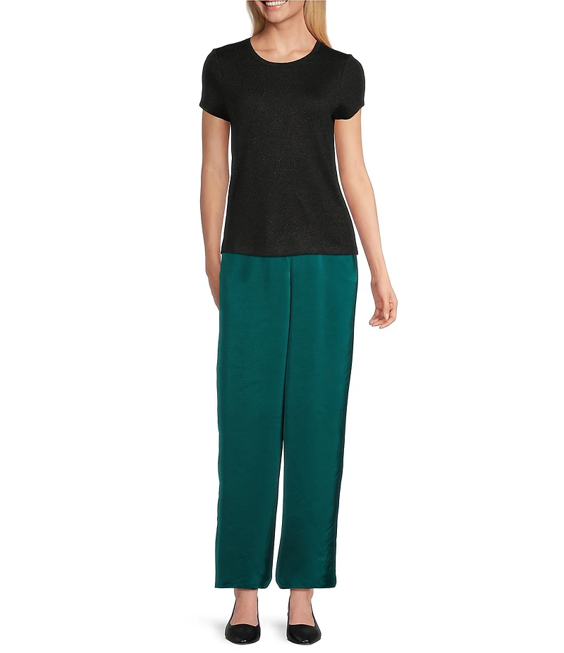 NIC + ZOE Day Gloss Relaxed Wide Leg Pull On Pants
