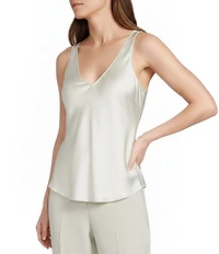 NIC + ZOE Day Gloss V-Neck Sleeveless Scoop Tank