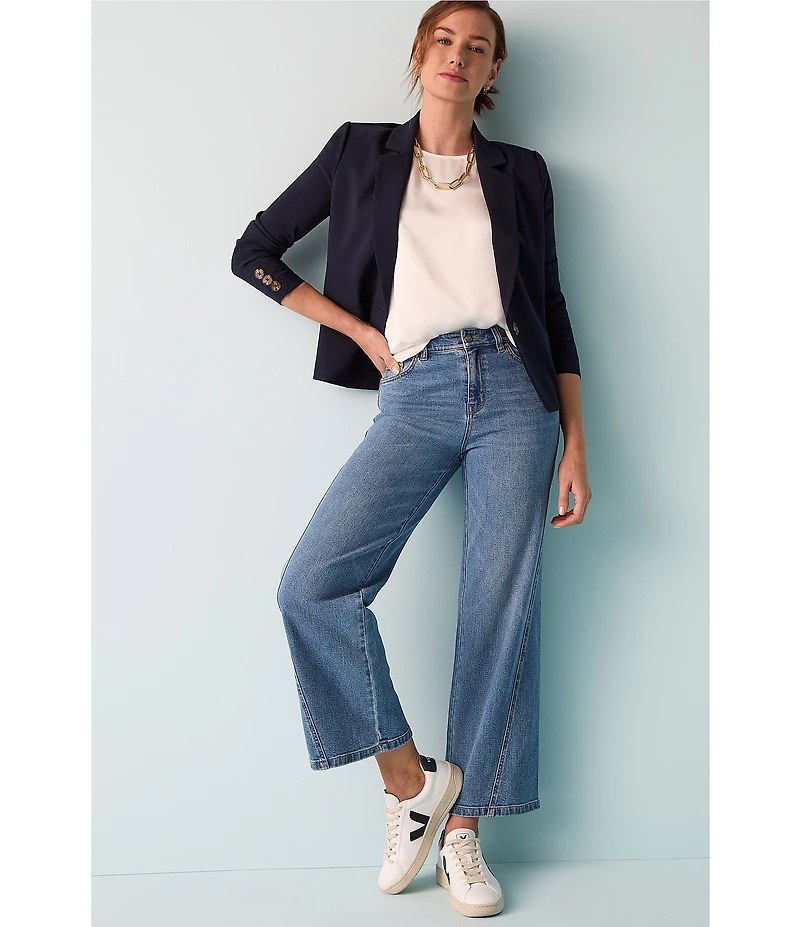 NIC + ZOE Denim Forward Seam Weekend Wide Leg Jeans