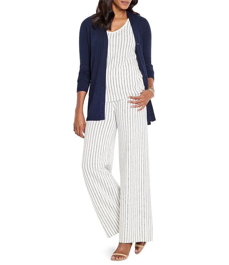 NIC + ZOE Destination Stripe V-Neck Sleeveless Coordinating Tank