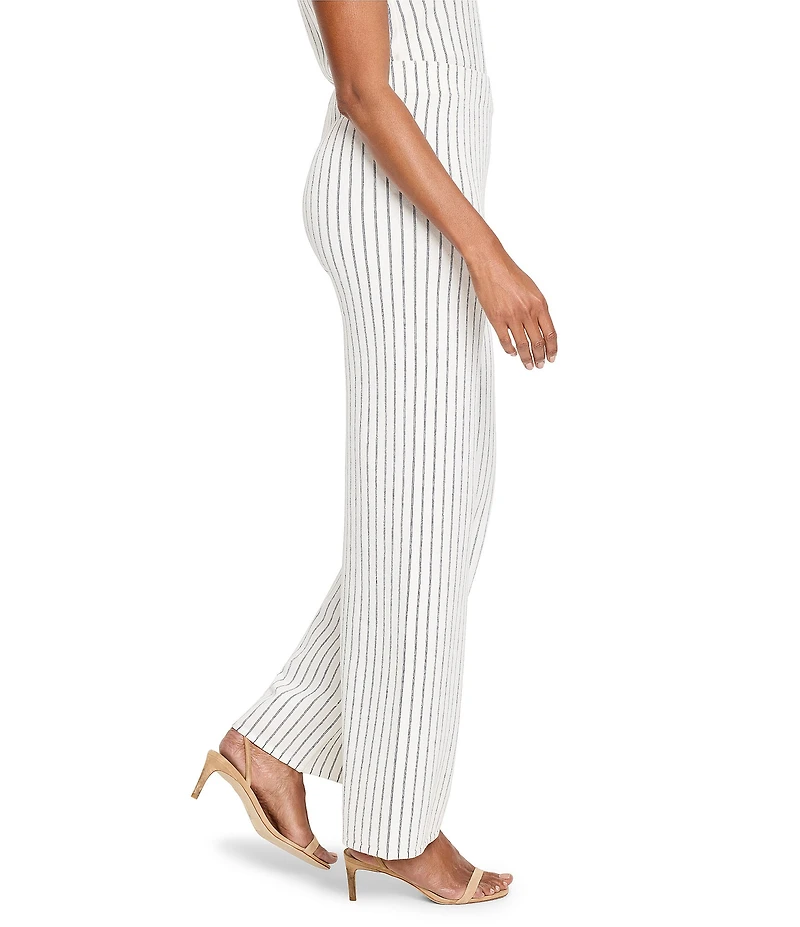 NIC + ZOE Coordinating Destination Stripe Wide Leg Knit Pants