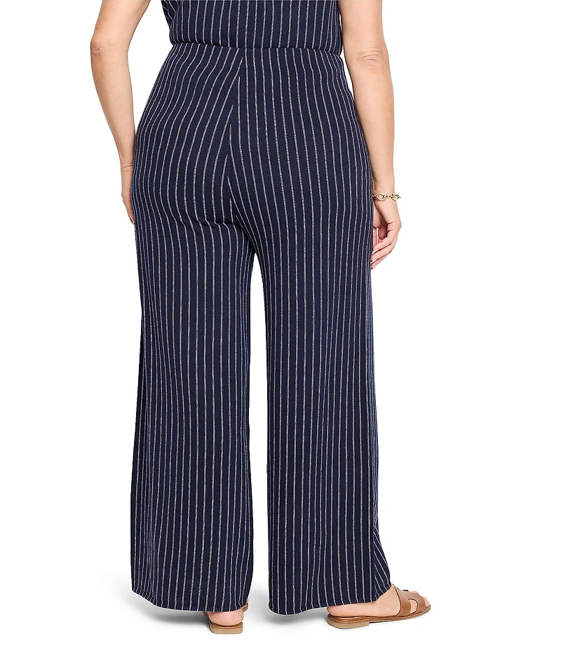 NIC + ZOE Coordinating Destination Stripe Wide Leg Knit Pants