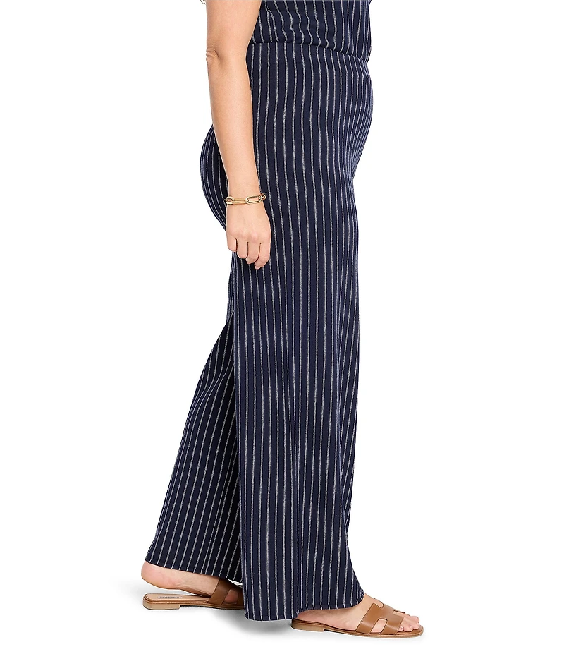 NIC + ZOE Coordinating Destination Stripe Wide Leg Knit Pants