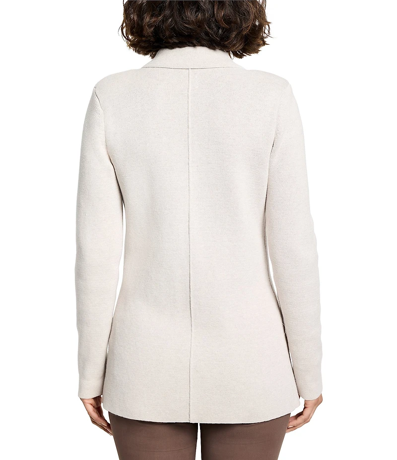 NIC + ZOE Elegant Knit Notch Lapel Long Sleeve Blazer