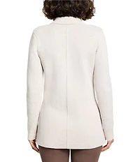 NIC + ZOE Elegant Knit Notch Lapel Long Sleeve Blazer
