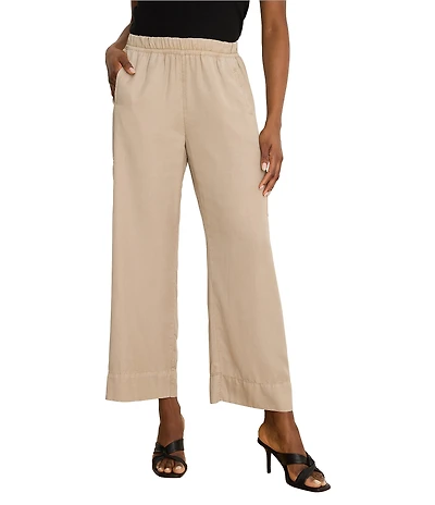 NIC + ZOE Eliot Drapey Cargo Elastic Waist Wide Leg Ankle Pants