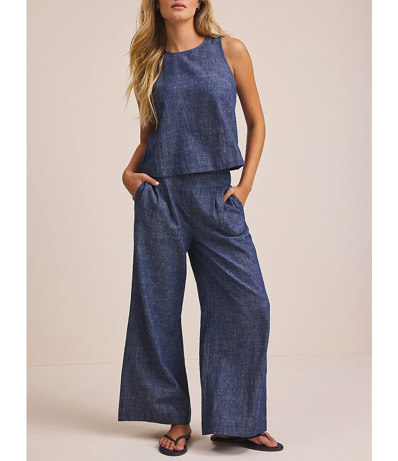 NIC + ZOE Ellis High-Rise Wide Leg Trouser Pants