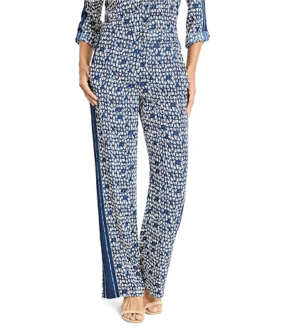 NIC + ZOE Etched Angles Wide Leg Coordinating Pants