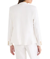 NIC + ZOE Eva Stretch Linen Peak Lapel Long Sleeve Blazer