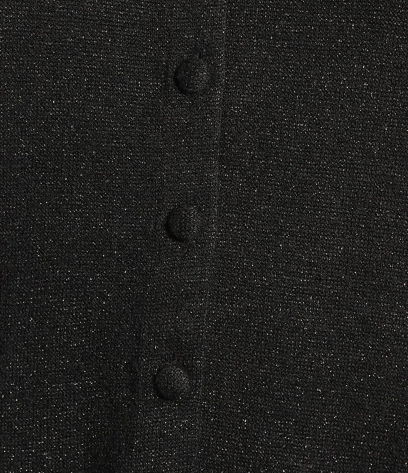 NIC + ZOE Everyday Sparkle Round Neck Long Sleeve Cardigan