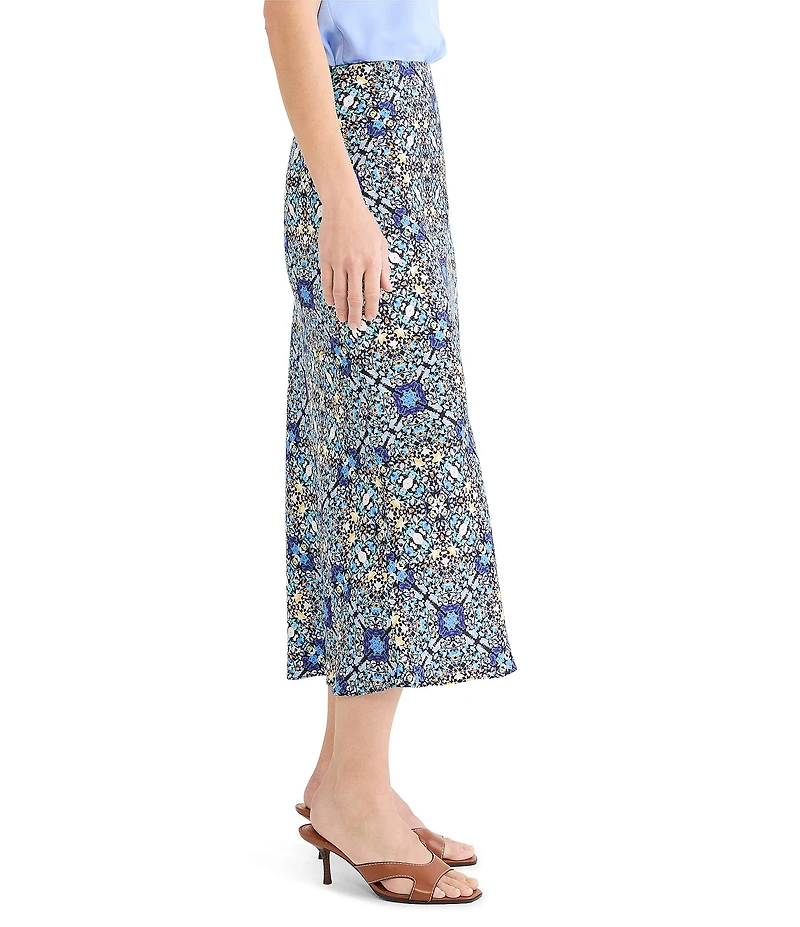 NIC + ZOE Filigree Tile A-Line Slip Skirt