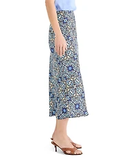 NIC + ZOE Filigree Tile A-Line Slip Skirt