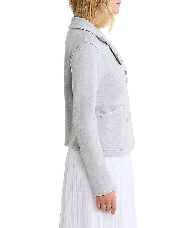 NIC + ZOE French Terry Notch Collar Long Sleeve Daily Jacket