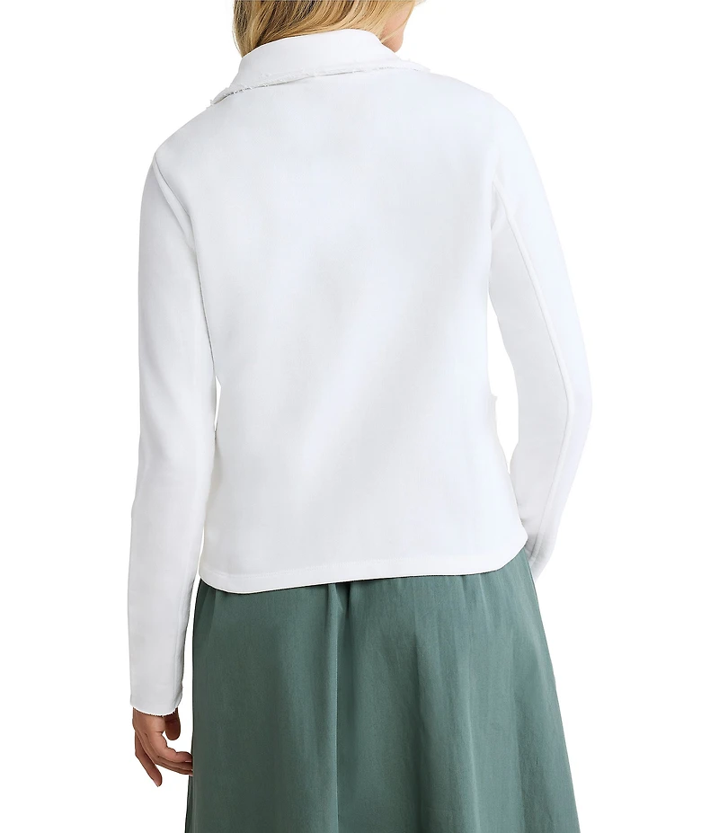 NIC + ZOE French Terry Notch Collar Long Sleeve Daily Jacket
