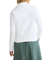 NIC + ZOE French Terry Notch Collar Long Sleeve Daily Jacket