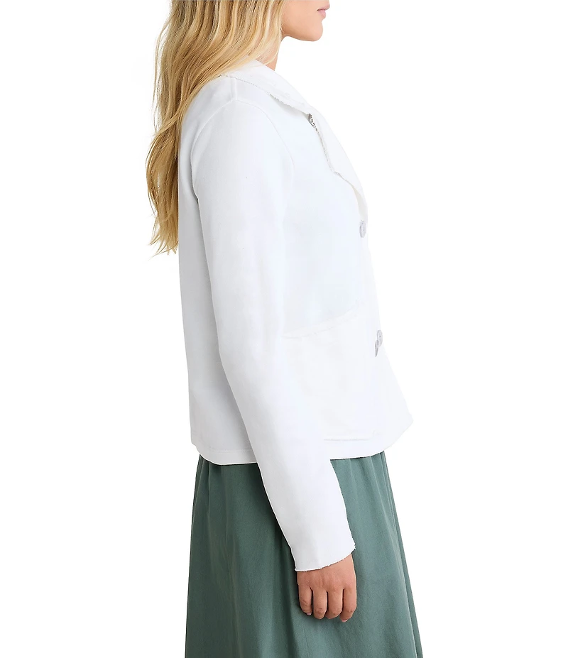 NIC + ZOE French Terry Notch Collar Long Sleeve Daily Jacket