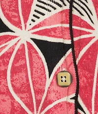 NIC + ZOE Gallery Walk Round Neck Long Sleeve Cardigan